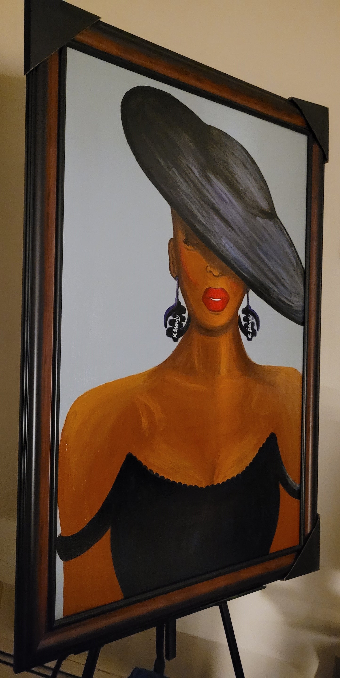 "Sacred Elegance: Adorned in Gye Nyame" - Original