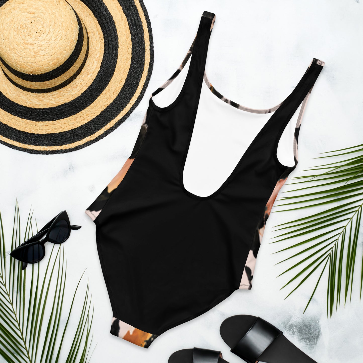 One-Piece Swimsuit - animal print
