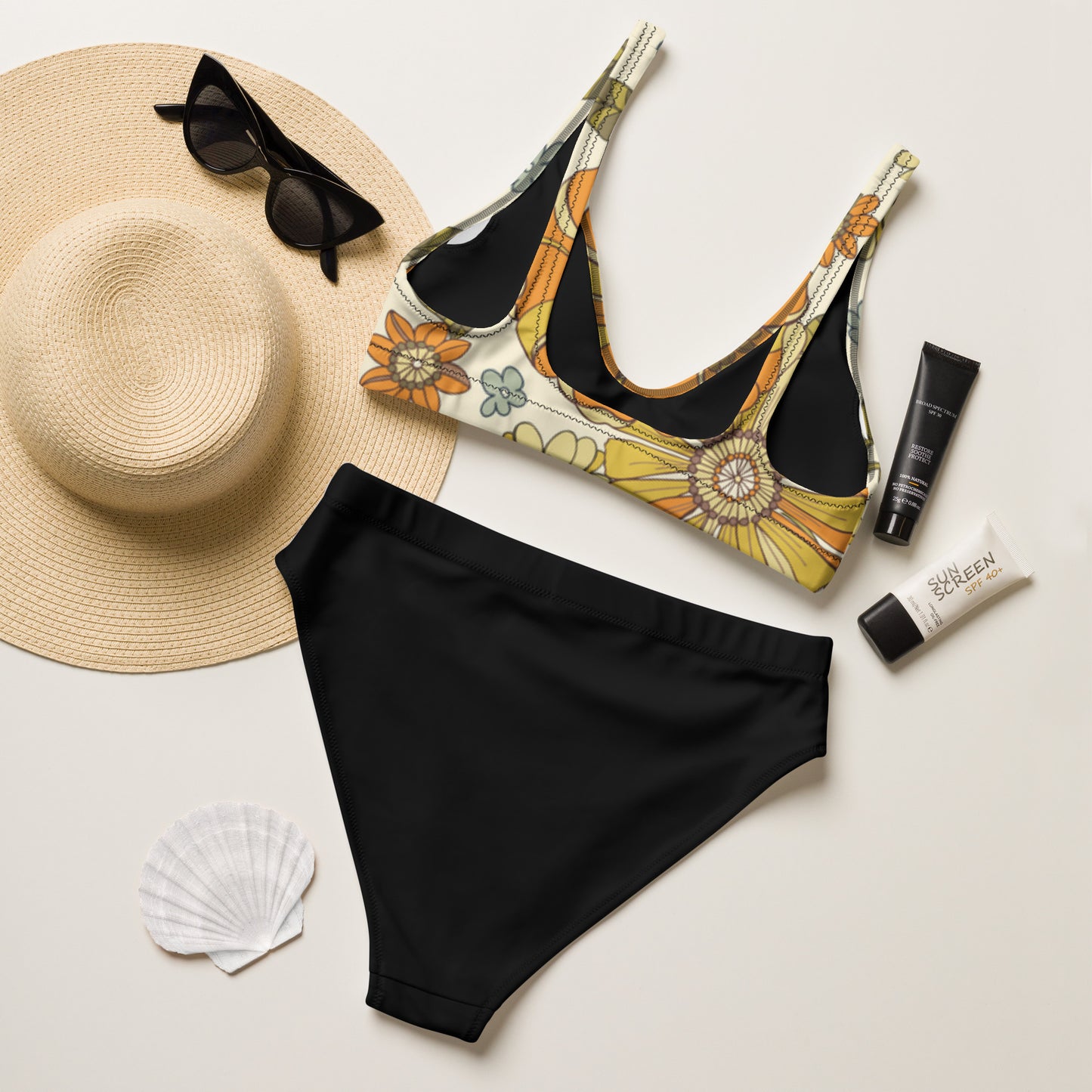 Sunflower - high-waisted bikini