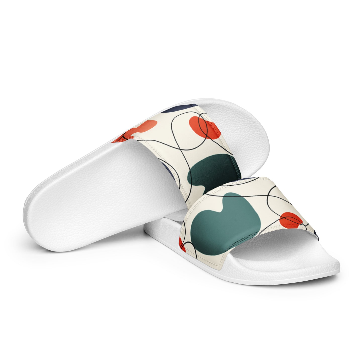 Women's slides - modern pattern