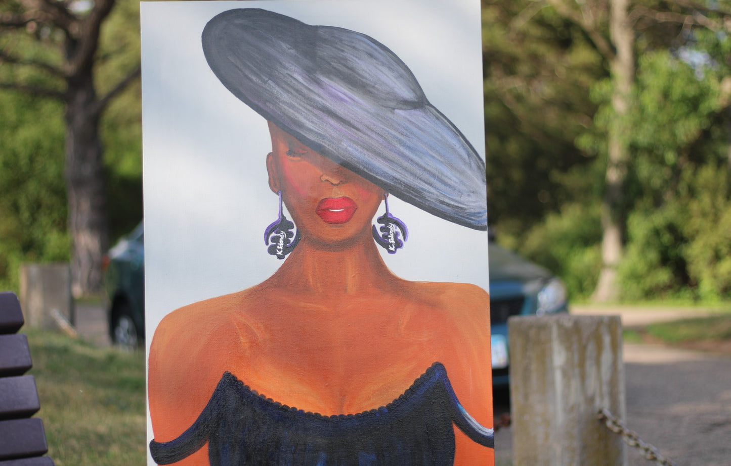 "Sacred Elegance: Adorned in Gye Nyame" - Original