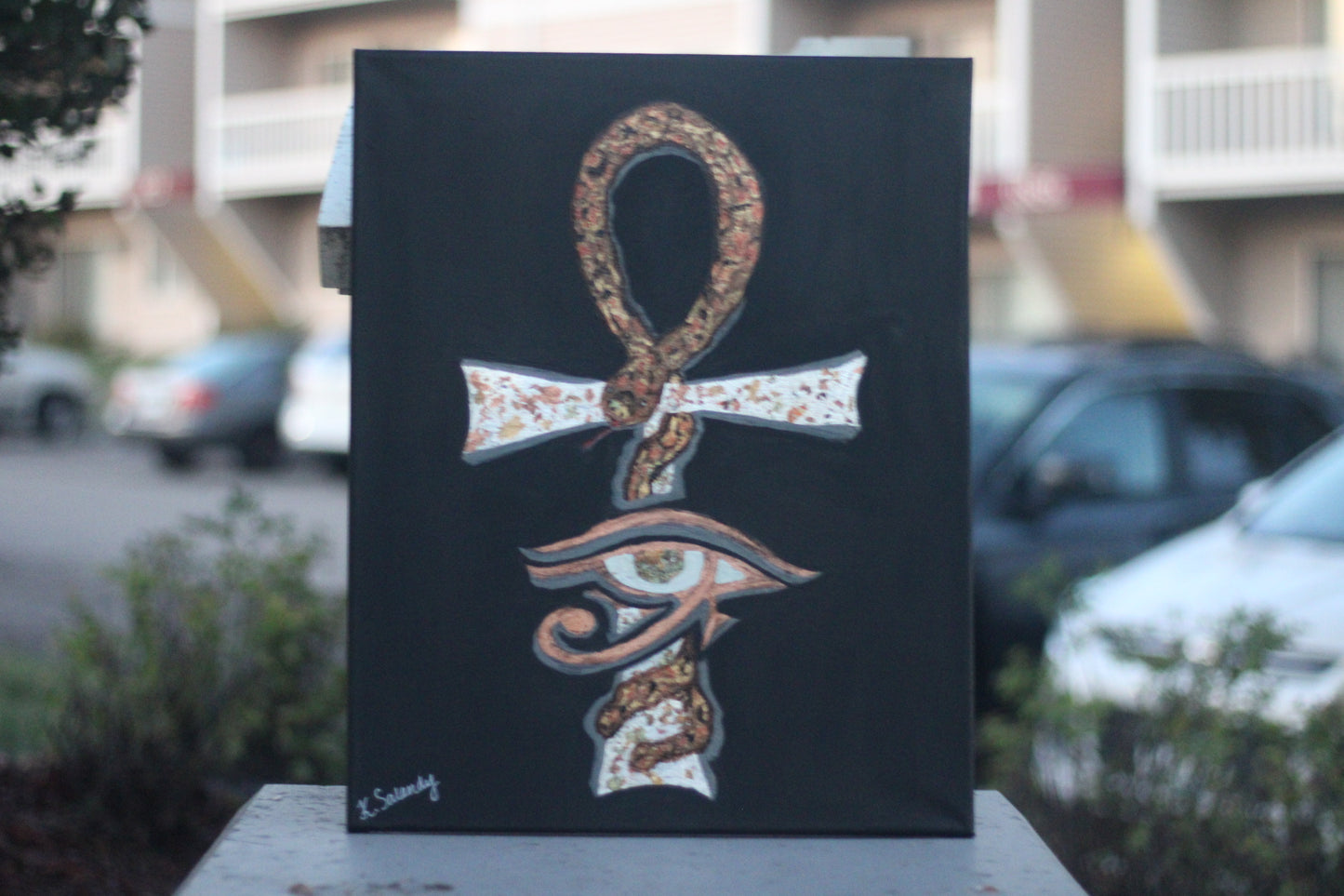 "Gold Leaf Abstract"- Original