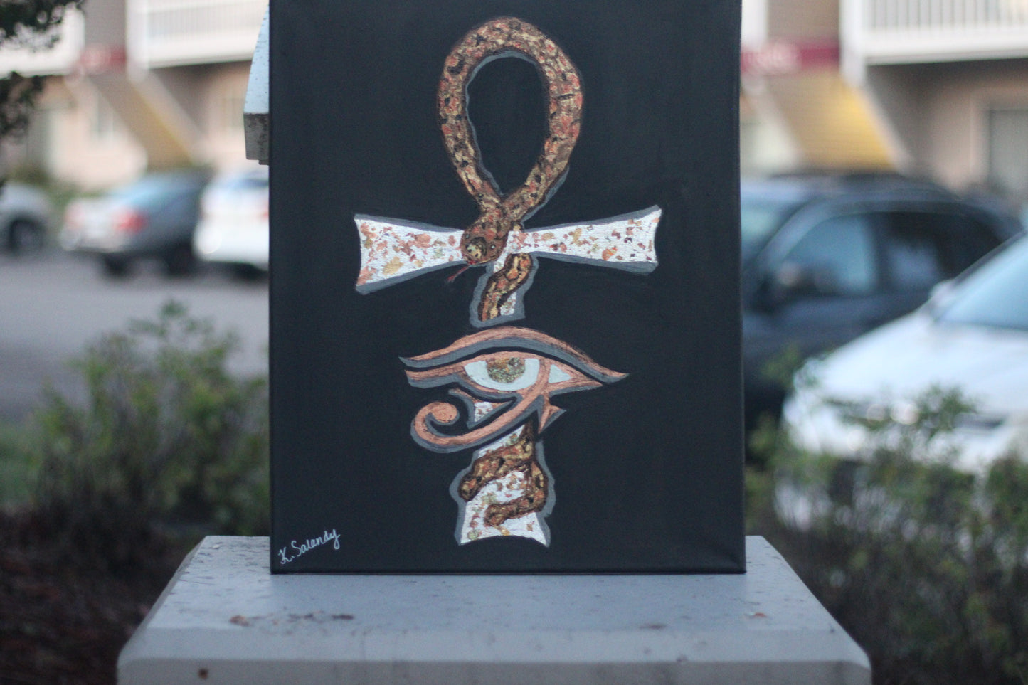 "Gold Leaf Abstract"- Original