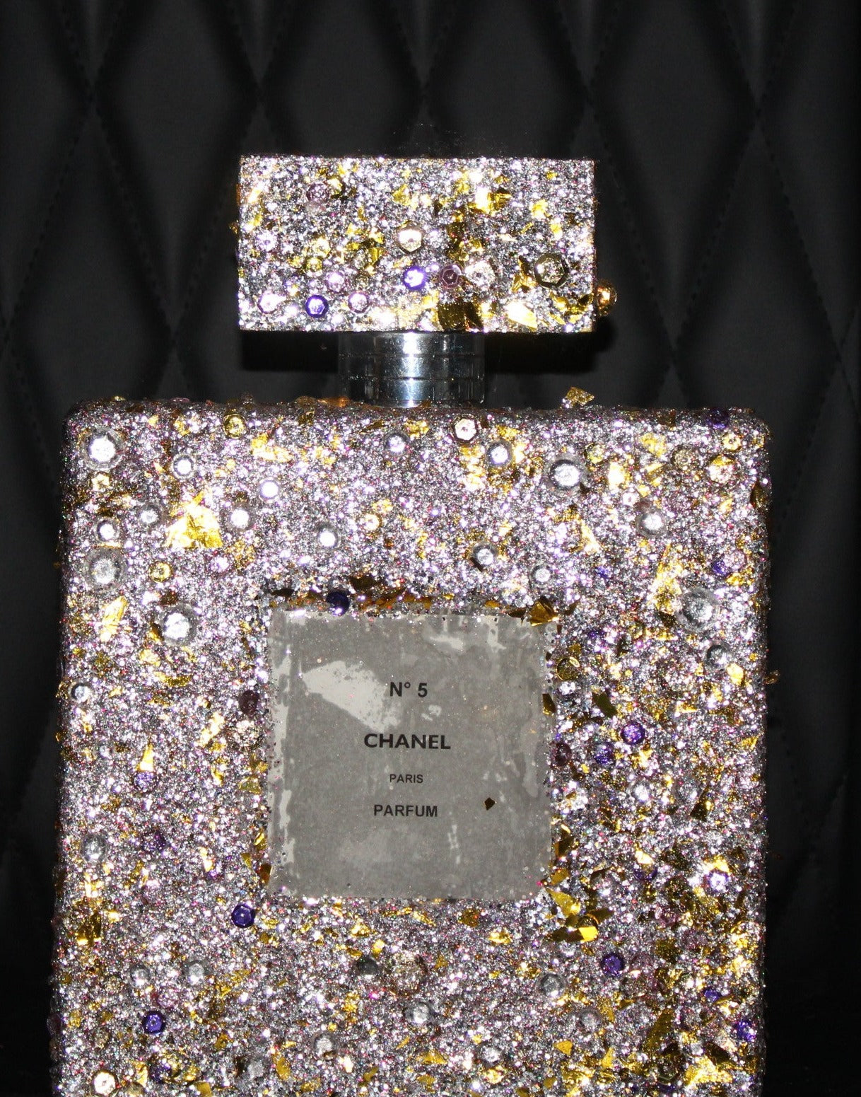 Purple Glass Perfume Bottle