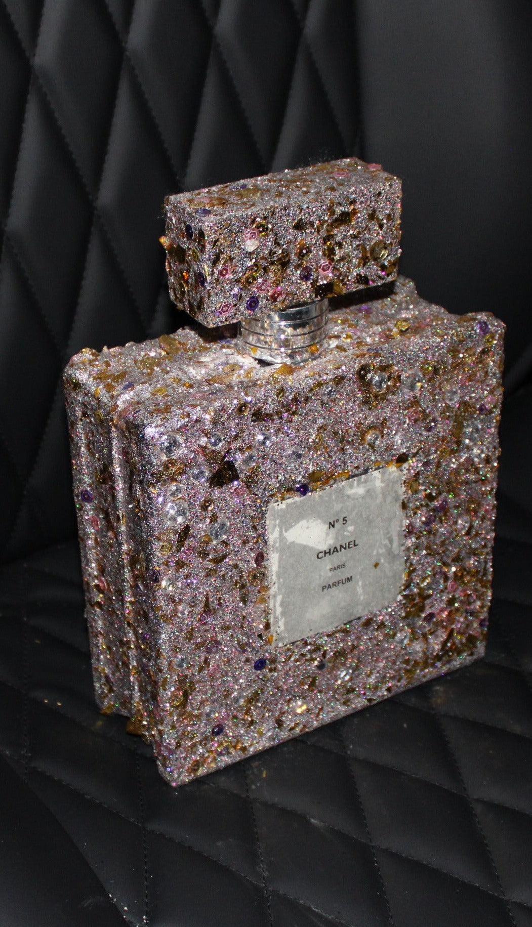 Purple Glass Perfume Bottle