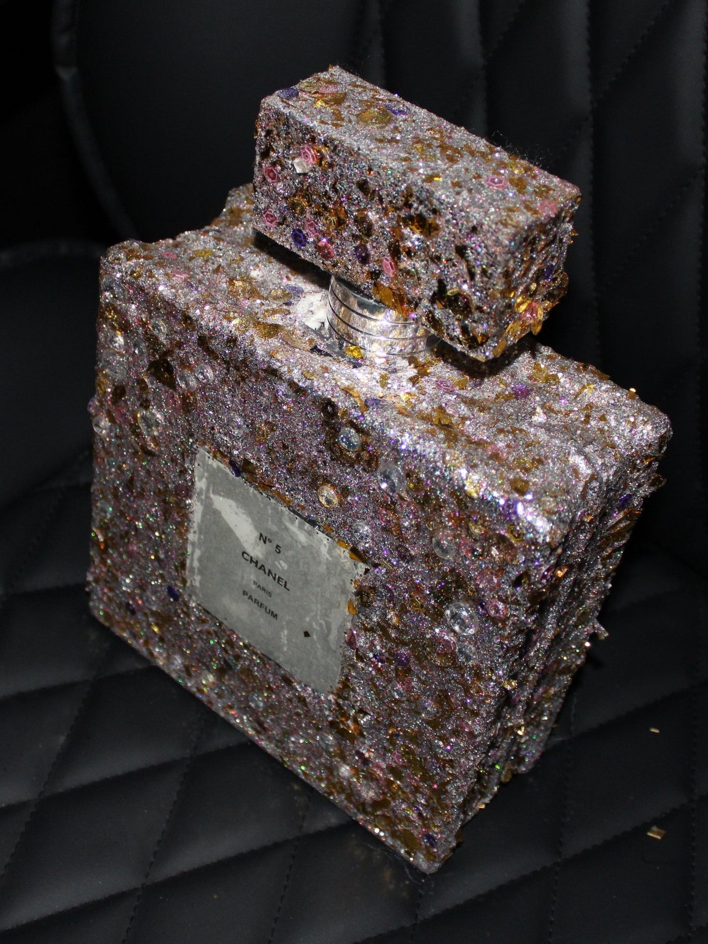 Purple Glass Perfume Bottle