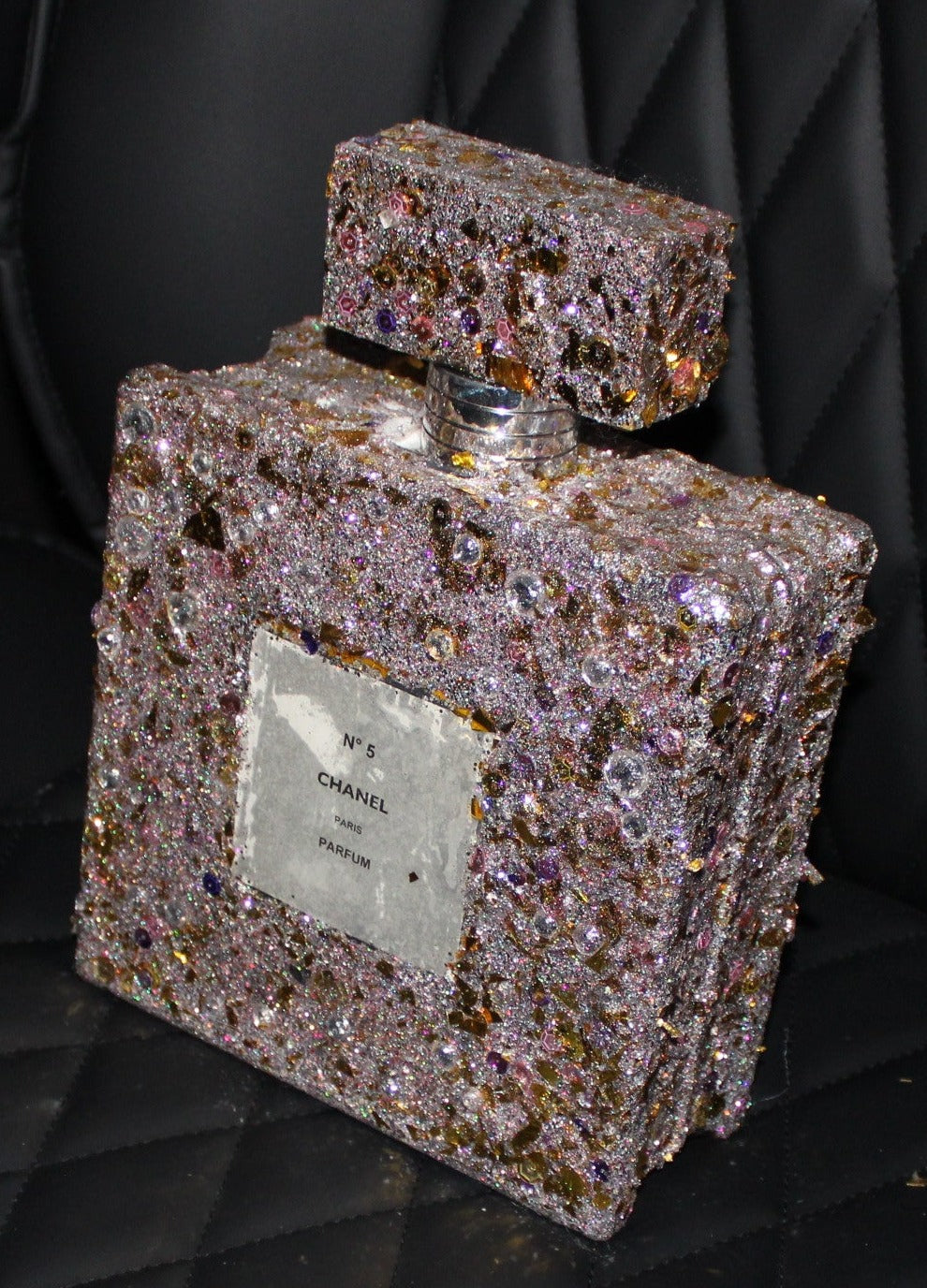 Purple Glass Perfume Bottle