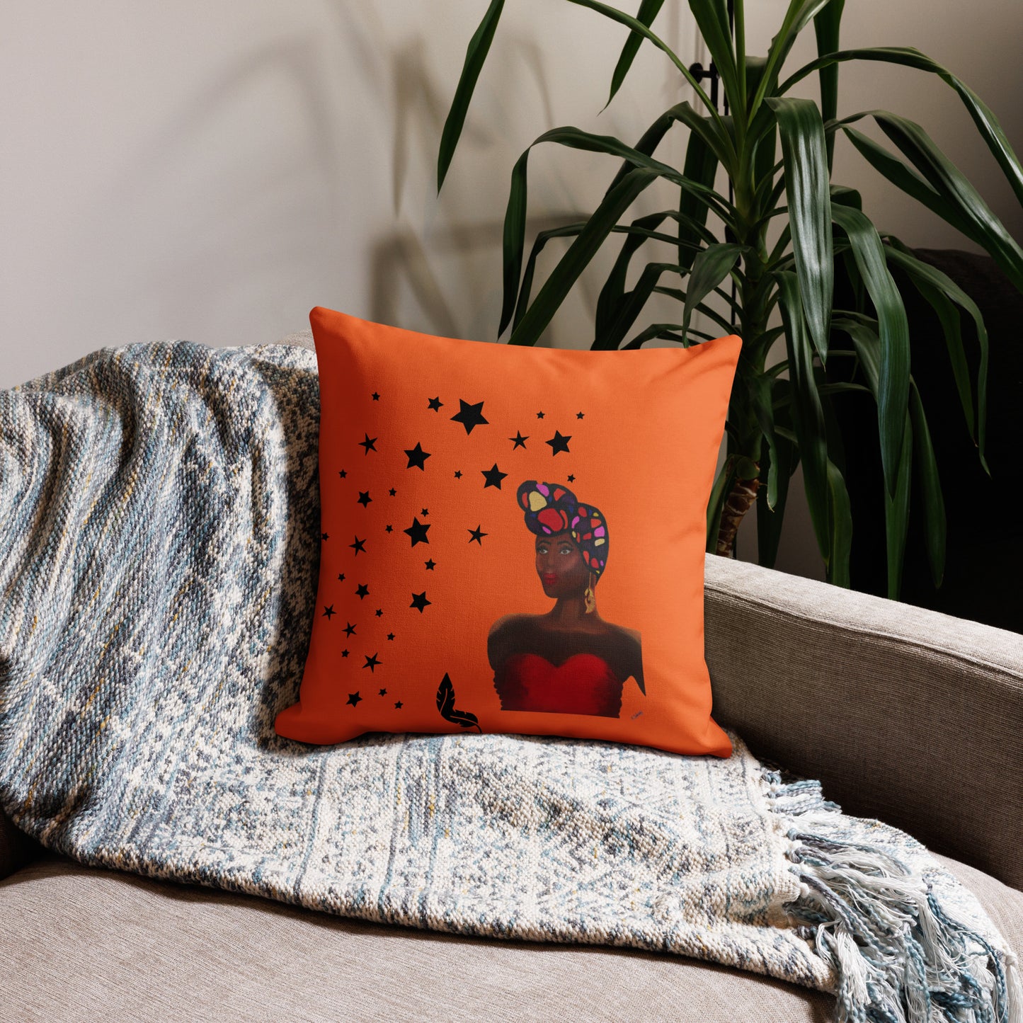 Premium Pillow - Sankofa Lady