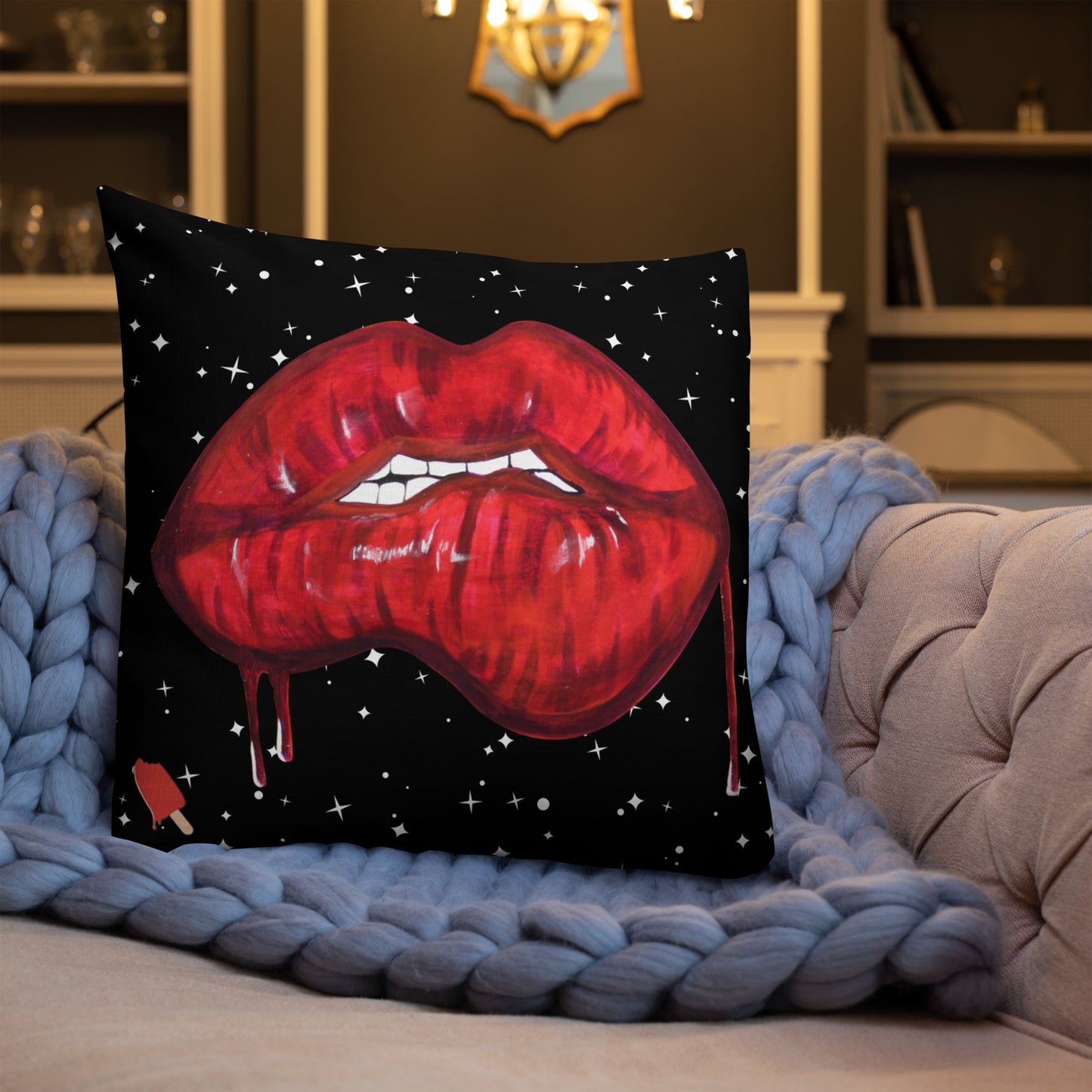 Premium Pillow Red bit Lip