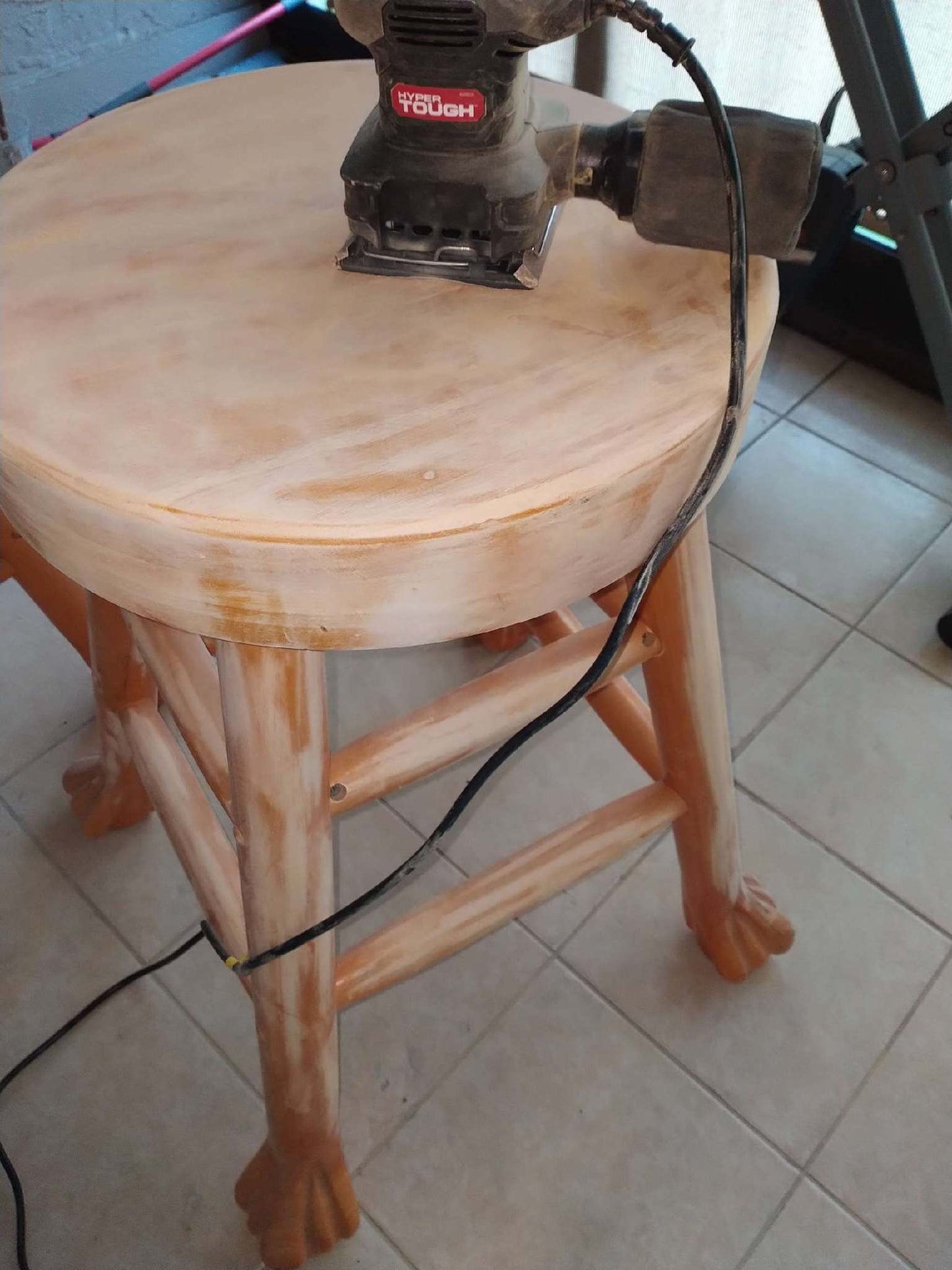 Hand painted Wooden African Counter & Bar Stool