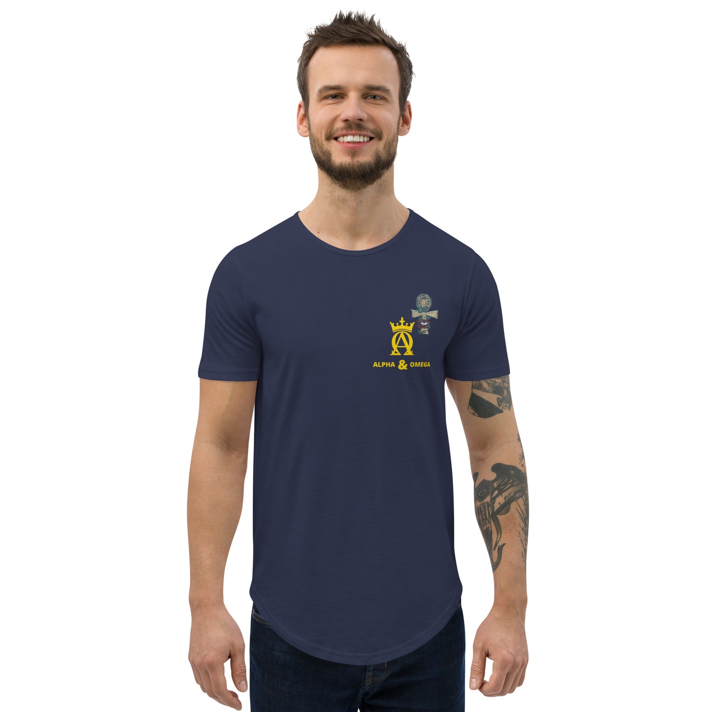 Ankh - Men's Curved Hem T-Shirt