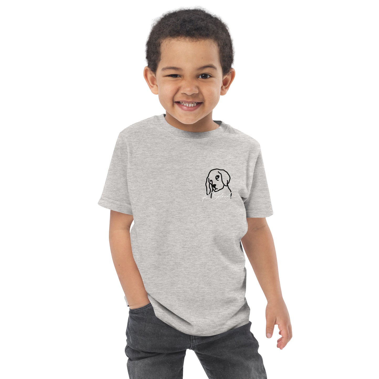 Puppy-eyes Toddler jersey t-shirt