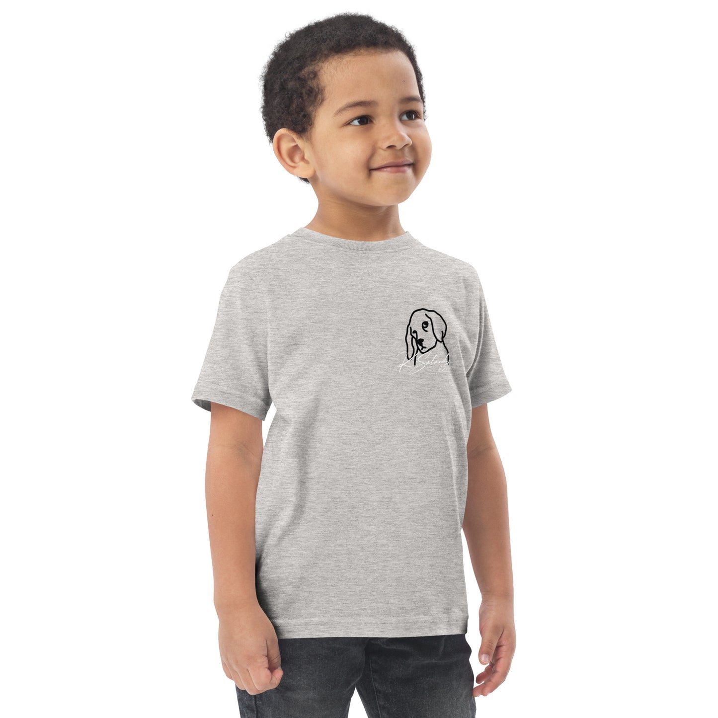 Puppy-eyes Toddler jersey t-shirt