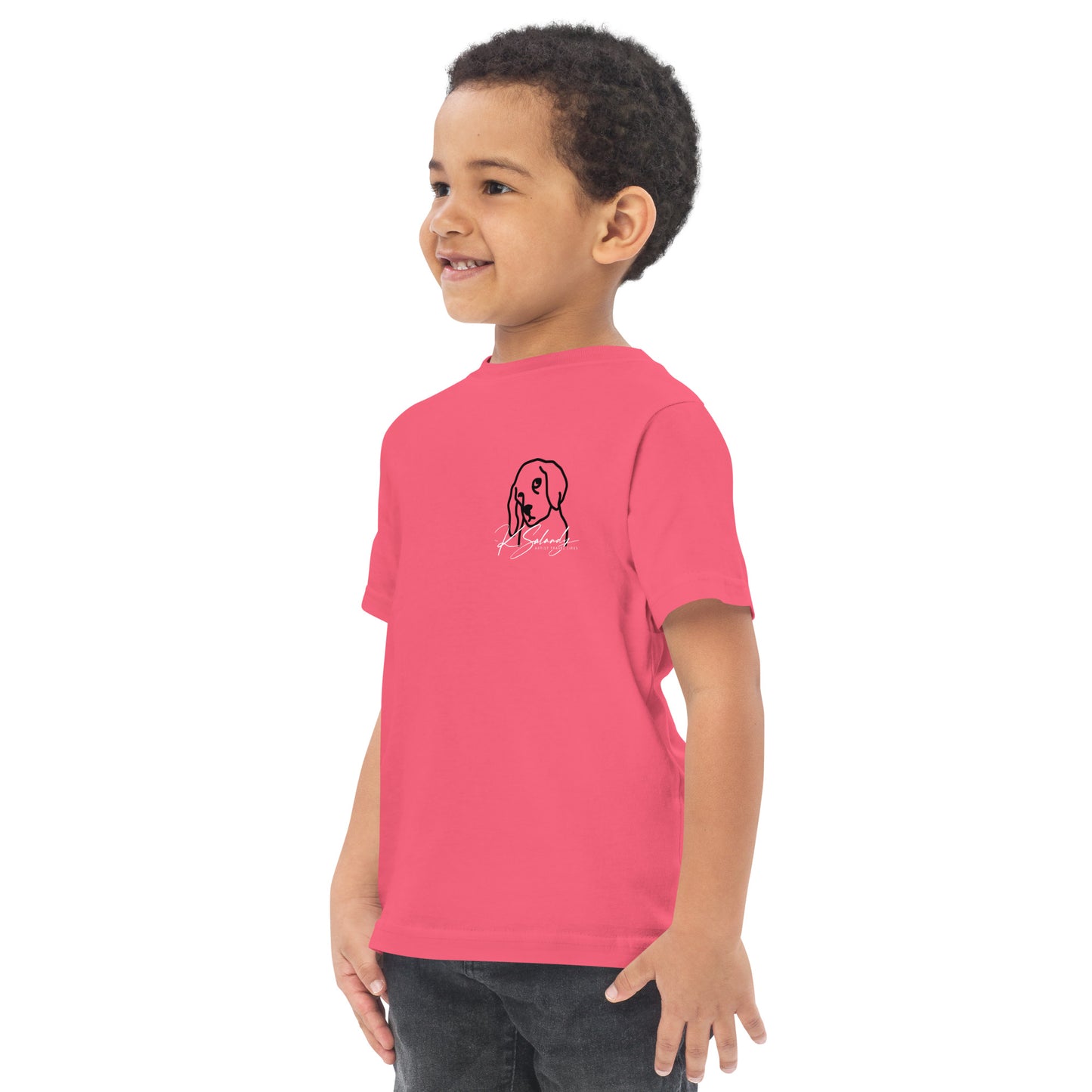Puppy-eyes Toddler jersey t-shirt