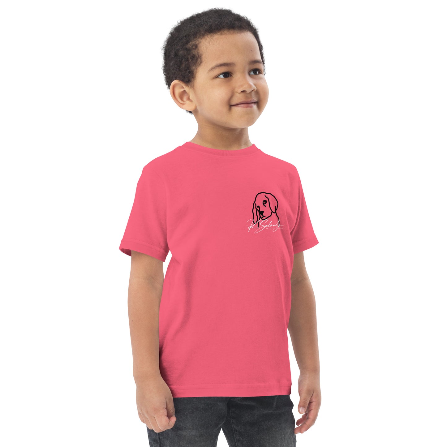 Puppy-eyes Toddler jersey t-shirt