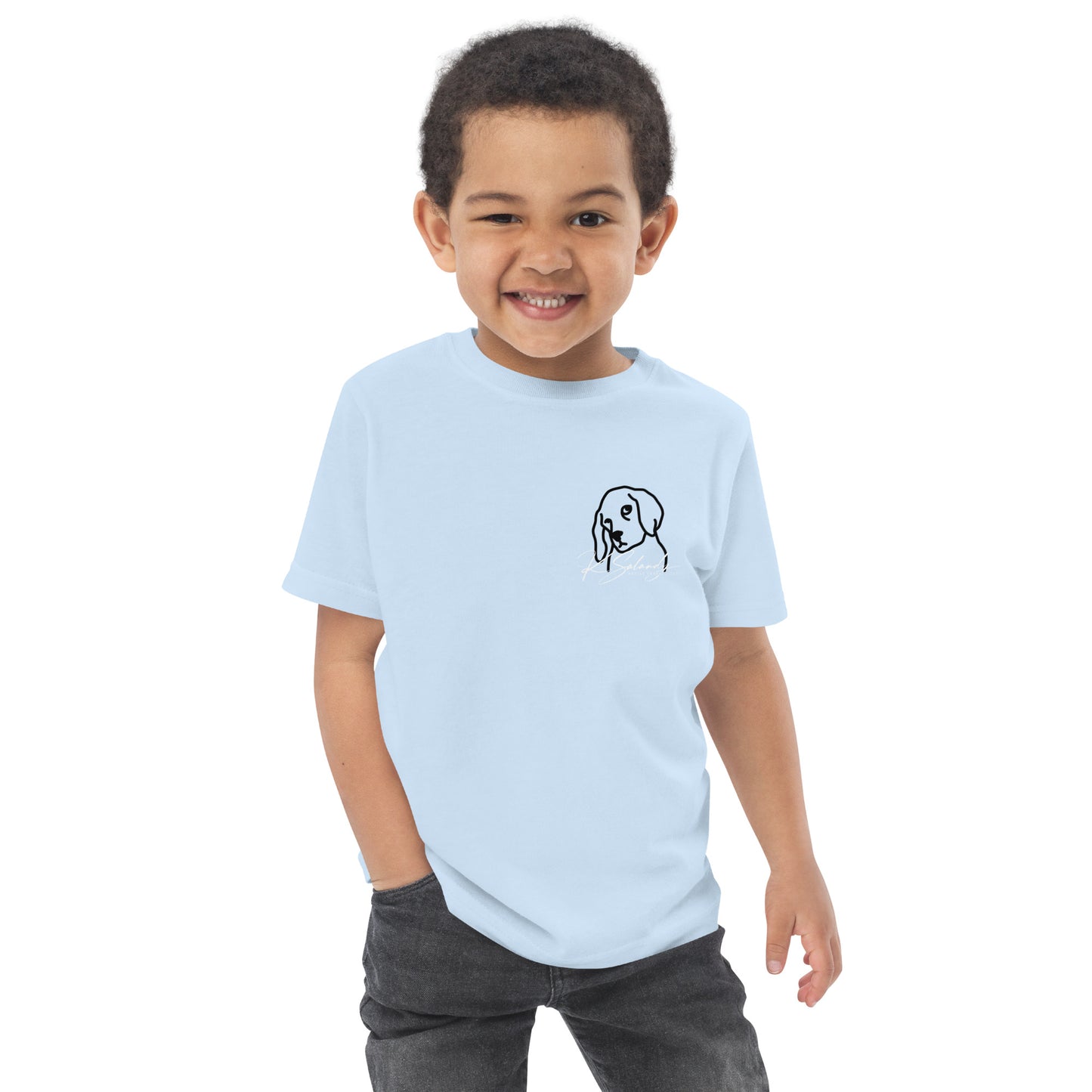 Puppy-eyes Toddler jersey t-shirt