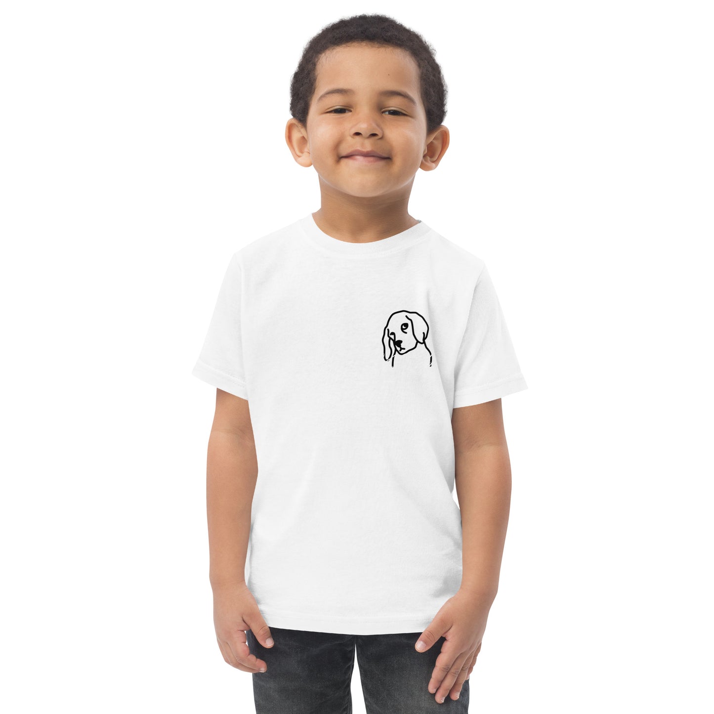 Puppy-eyes Toddler jersey t-shirt