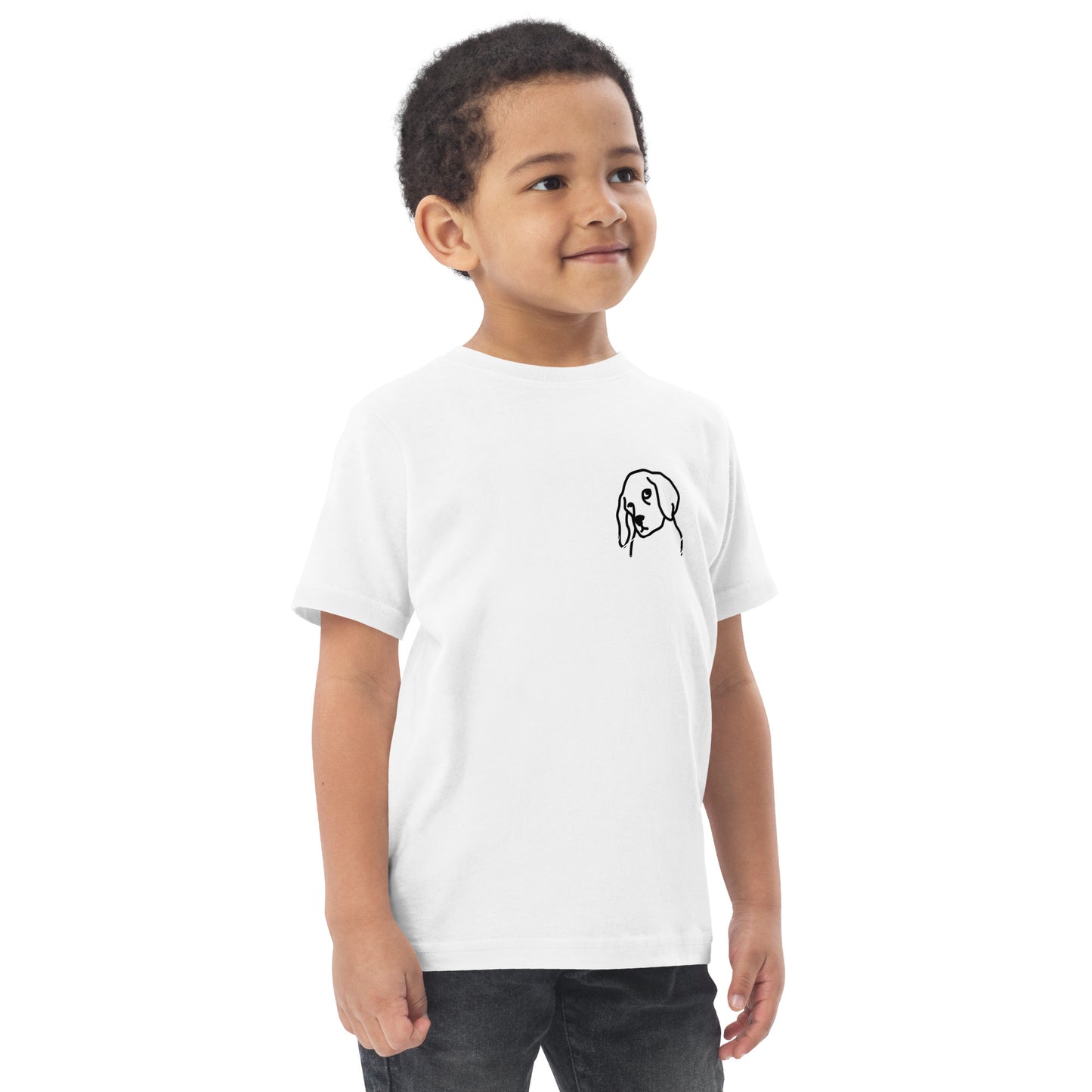 Puppy-eyes Toddler jersey t-shirt