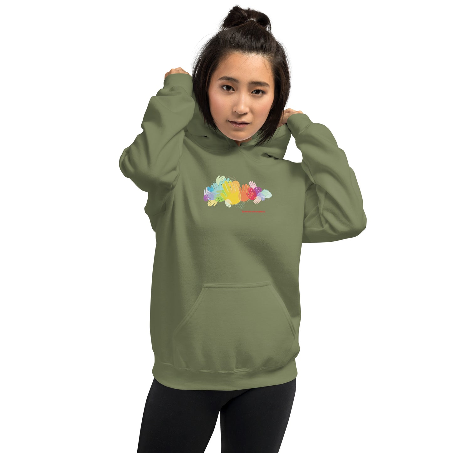 "Spread love and acceptance - Unisex Hoodie