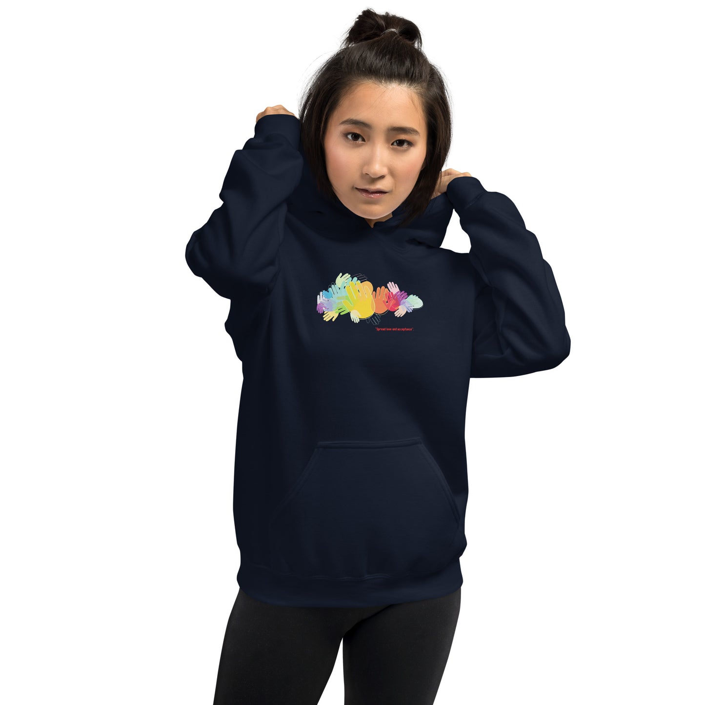 "Spread love and acceptance - Unisex Hoodie