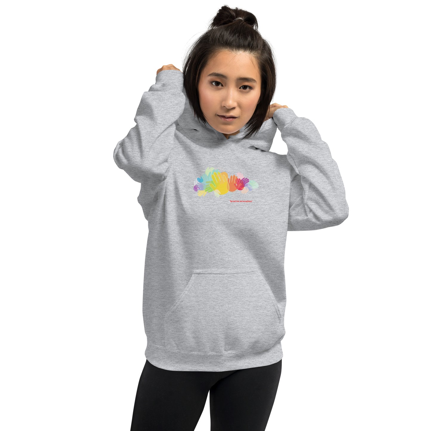 "Spread love and acceptance - Unisex Hoodie
