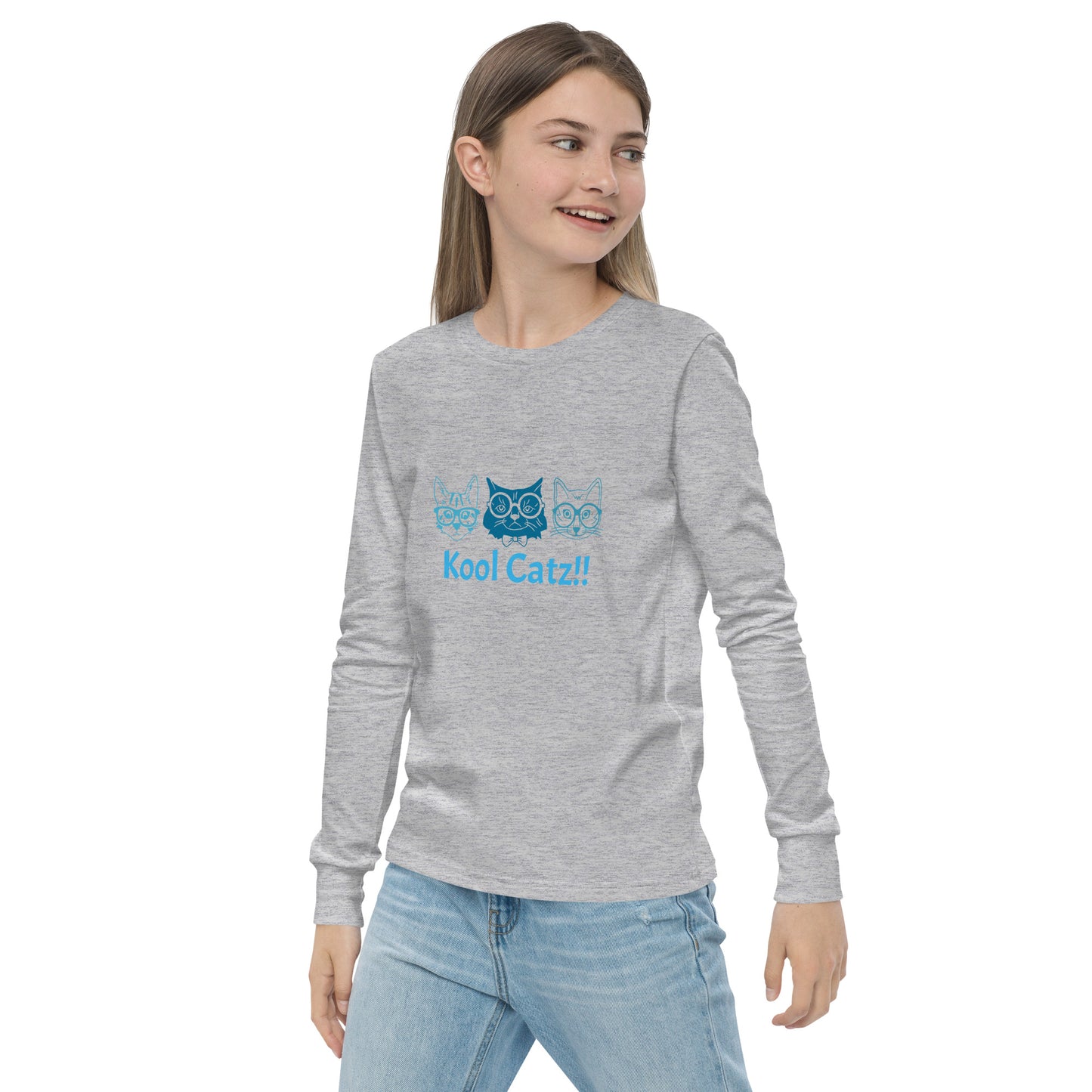 "Kool Catz" Youth long sleeve tee