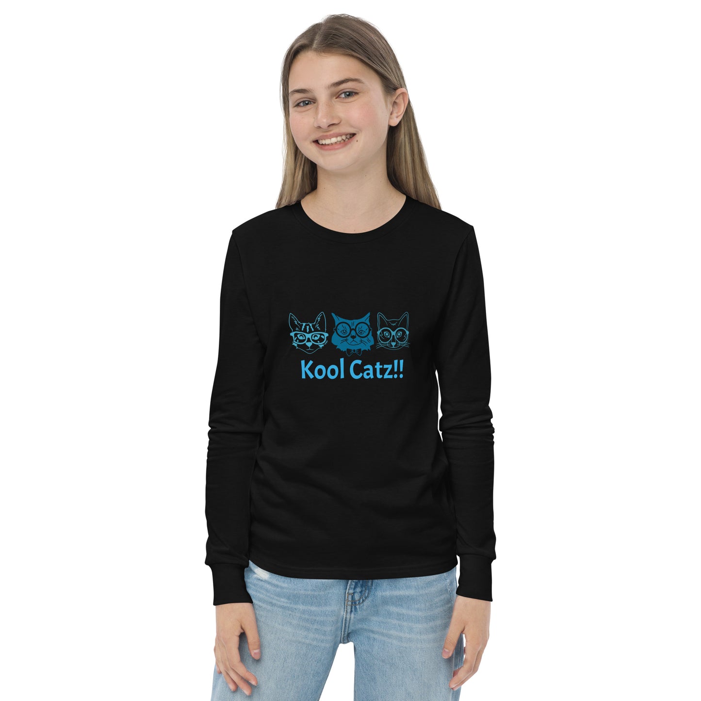 "Kool Catz" Youth long sleeve tee
