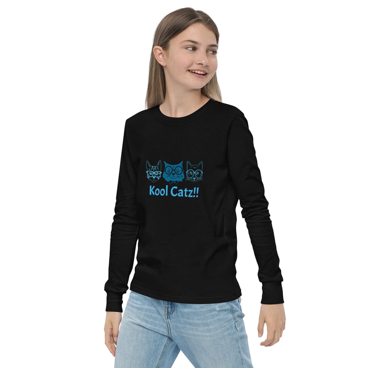 "Kool Catz" Youth long sleeve tee