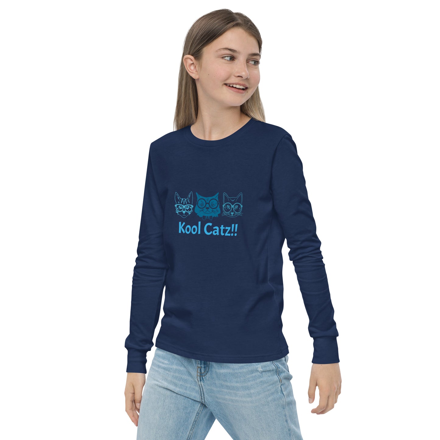 "Kool Catz" Youth long sleeve tee