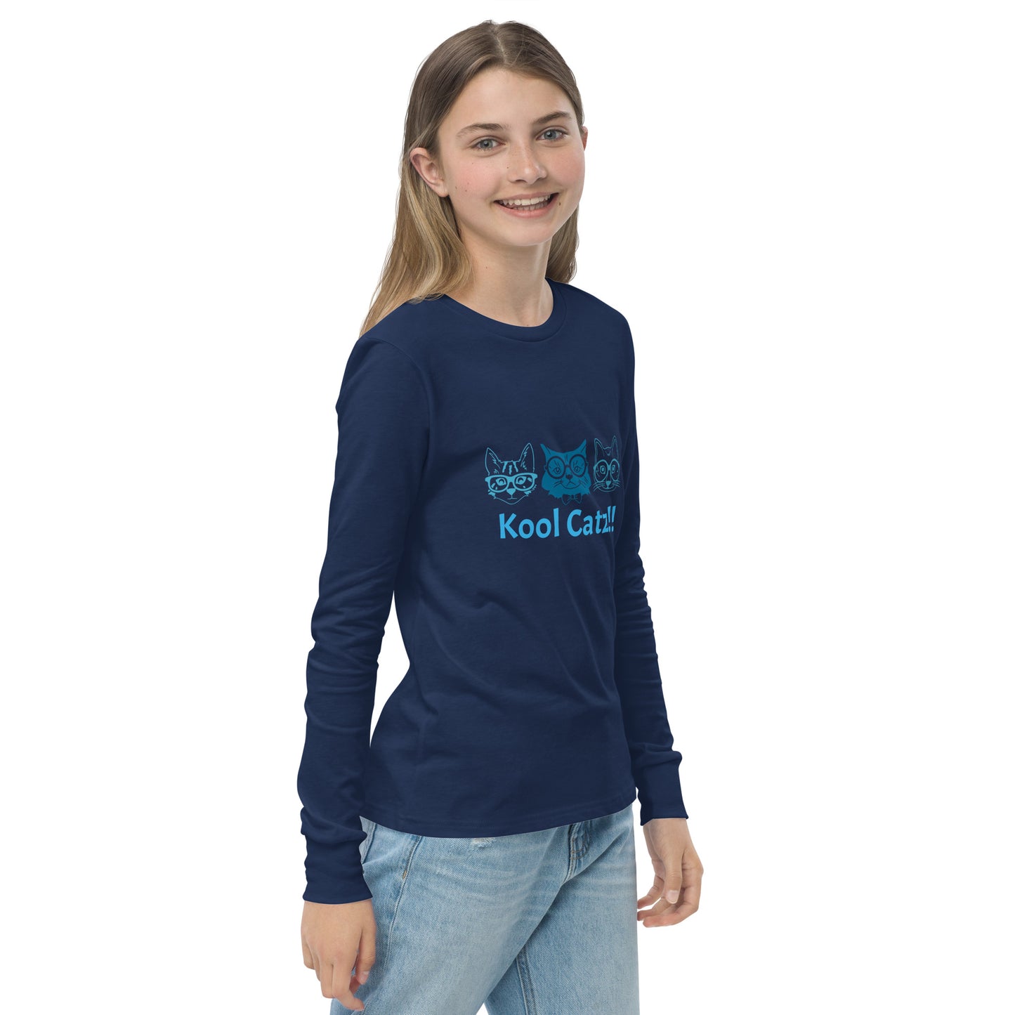 "Kool Catz" Youth long sleeve tee
