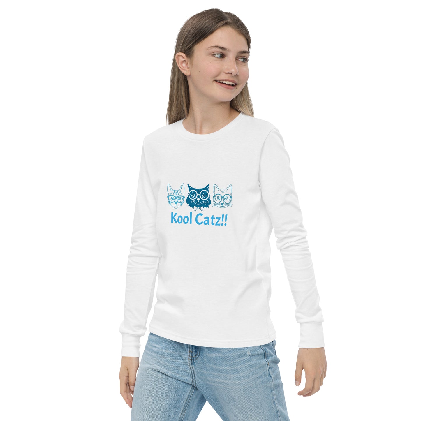 "Kool Catz" Youth long sleeve tee