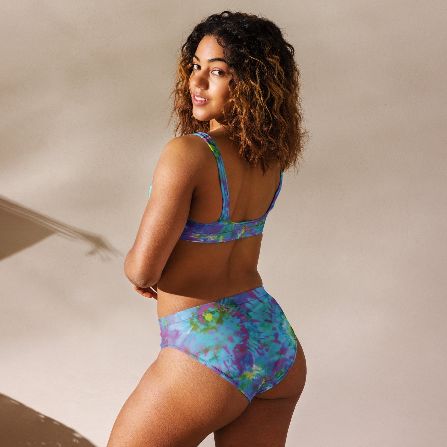 tie-die - high-waisted bikini