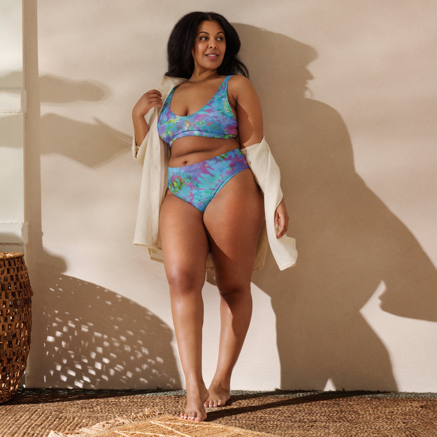 tie-die - high-waisted bikini