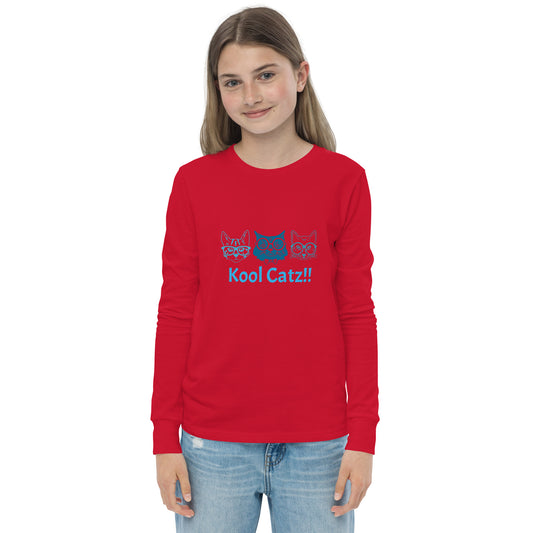 "Kool Catz" Youth long sleeve tee